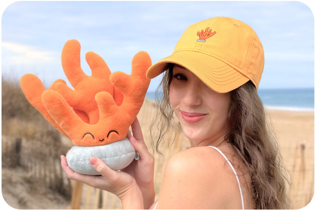 Casquette adoption corail