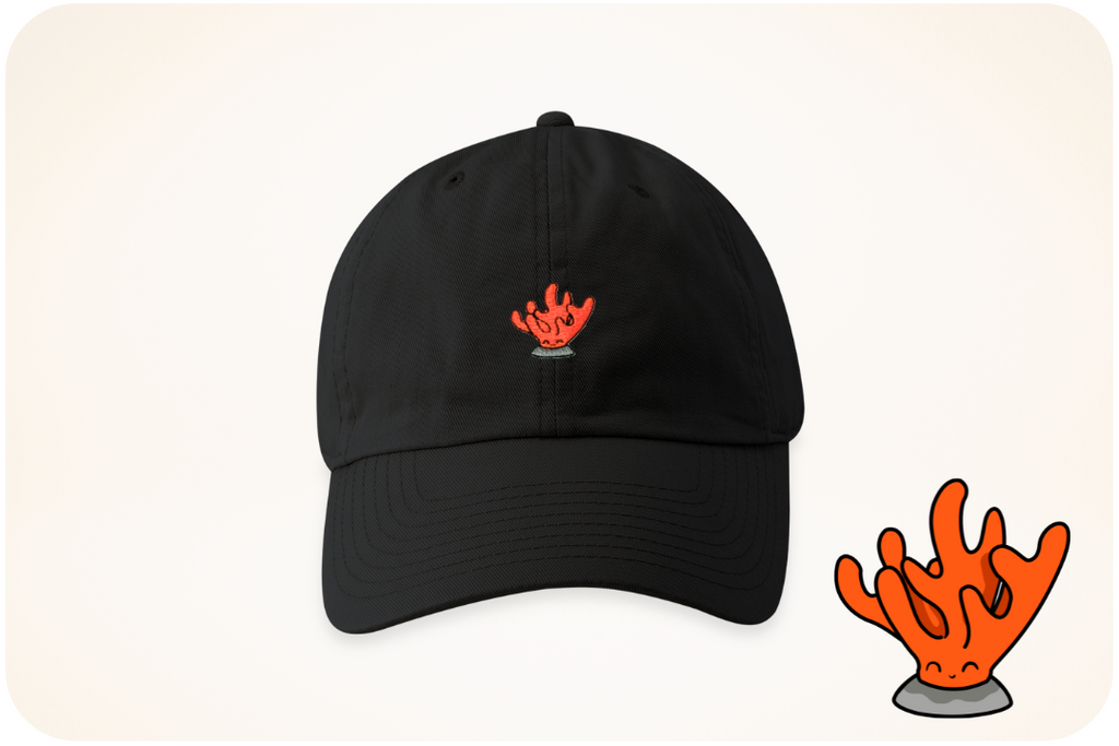 Casquette adoption corail